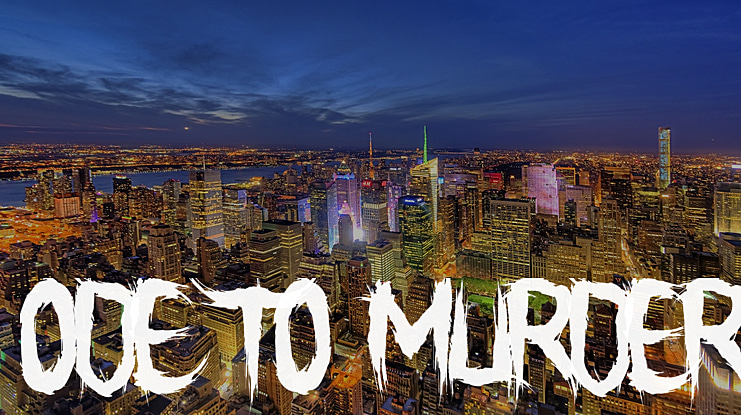 Ode To Murder Font