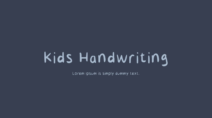 Kids Handwriting Font
