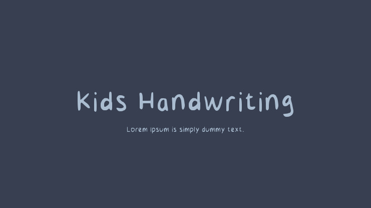Kids Handwriting Font
