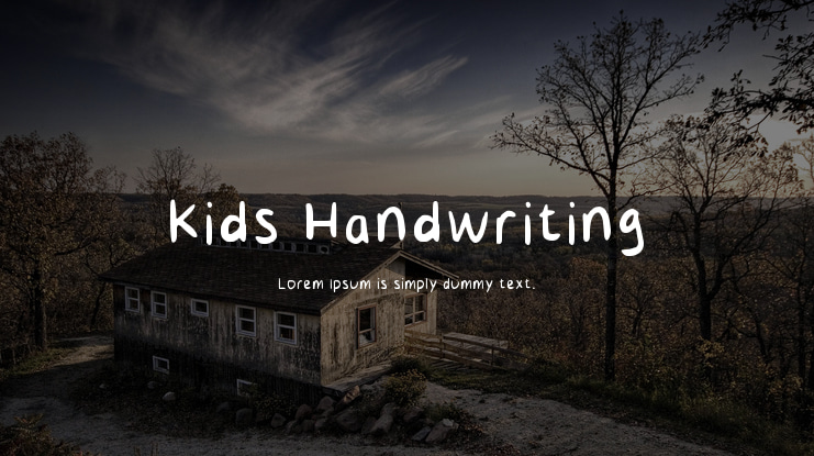 Kids Handwriting Font