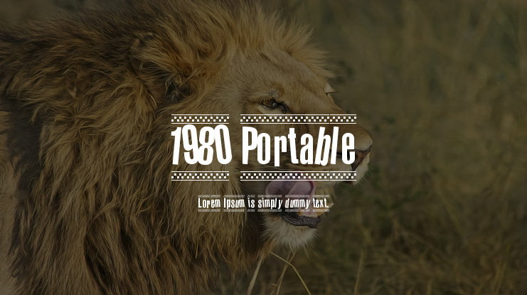 1980 Portable Font