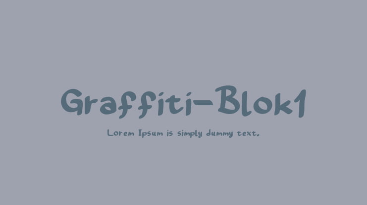 Graffiti-Blok1 Font