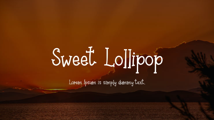 Sweet Lollipop Font