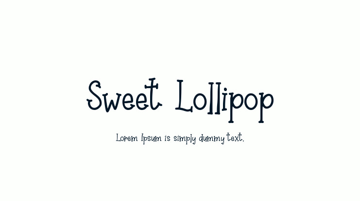 Sweet Lollipop Font