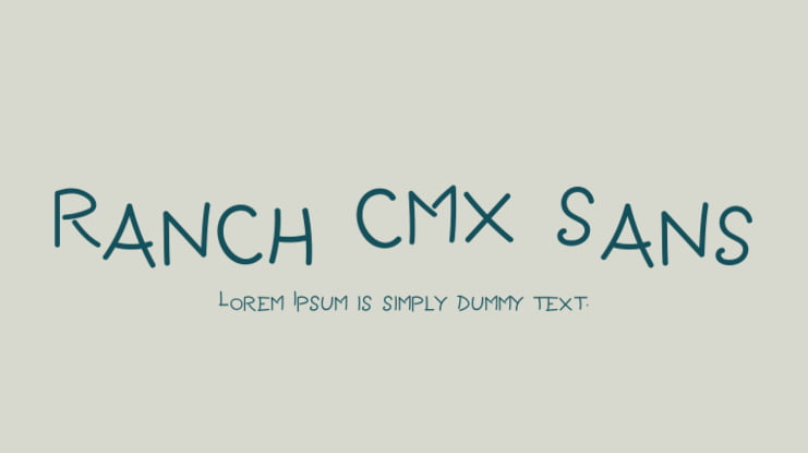 Ranch CMX Sans Font