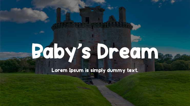 Baby's Dream Font