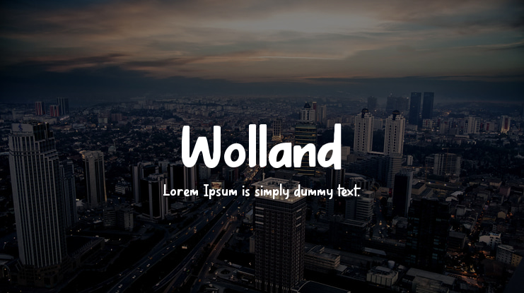 Wolland Font