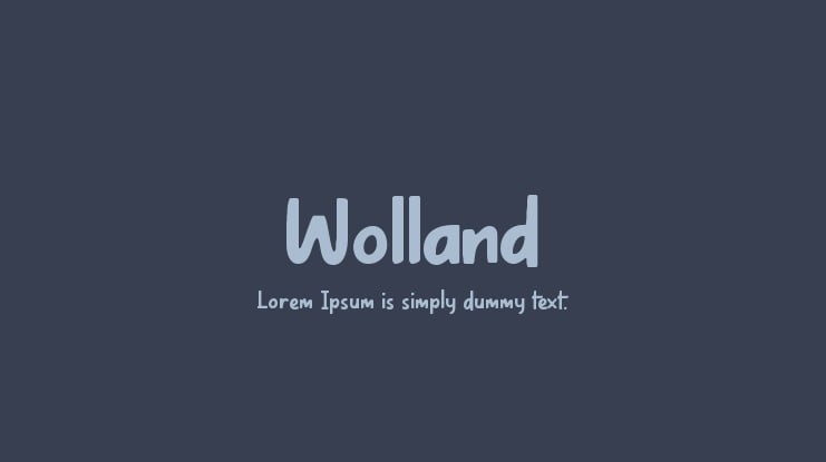 Wolland Font