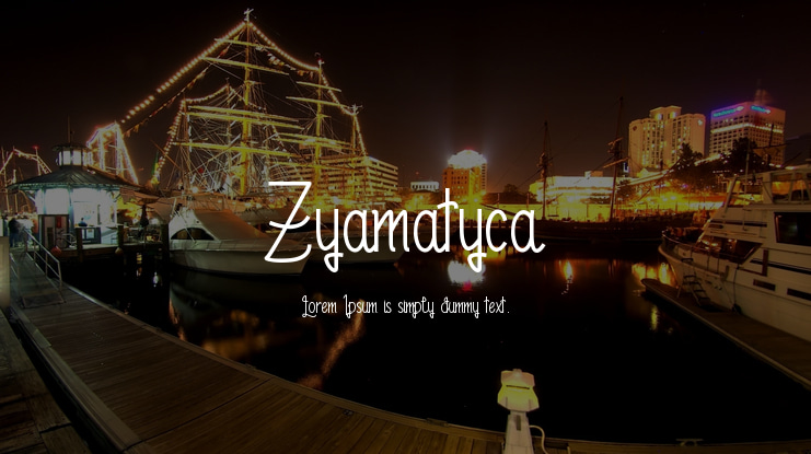 Zyamatyca Font
