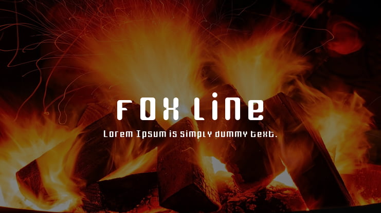 fox line Font Family