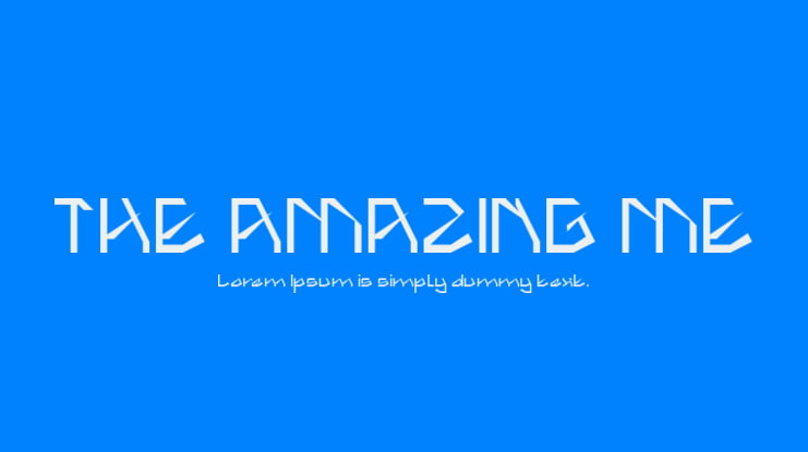 THE AMAZING ME Font Family