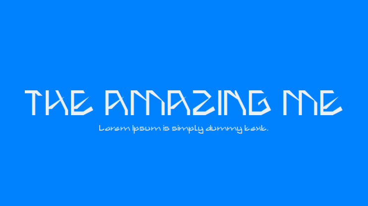 THE AMAZING ME Font Family