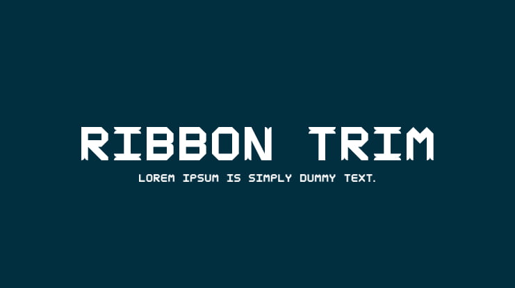 ribbon trim Font