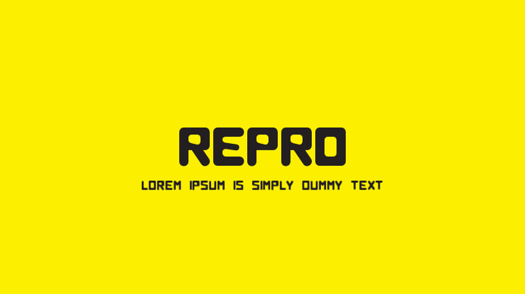 Repro 89 Font