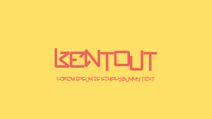 BentOut Font