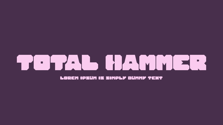 TOTAL HAMMER Font