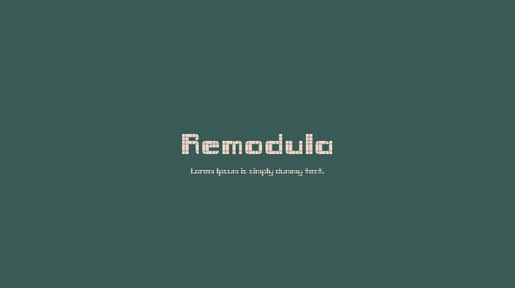 Remodula Font