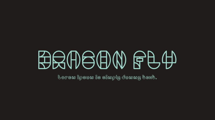 DRAGON FLY Font Family