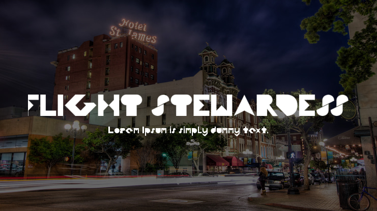 FLIGHT STEWARDESS Font Family