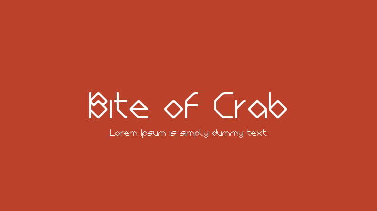 Bite of Crab Font