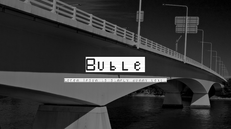 Buble Font