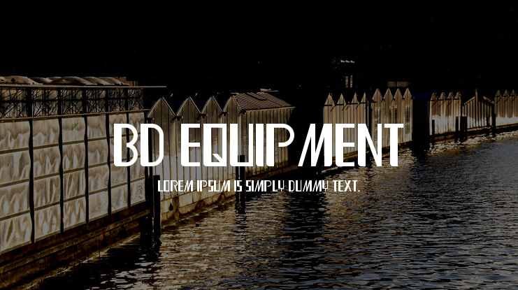 BD Equipment Font