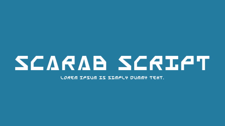 Scarab Script Font Family
