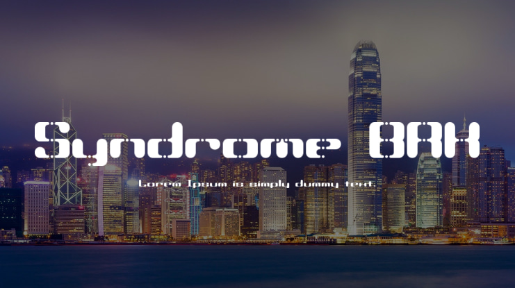 Syndrome BRK Font
