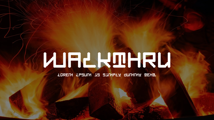 Walkthru Font
