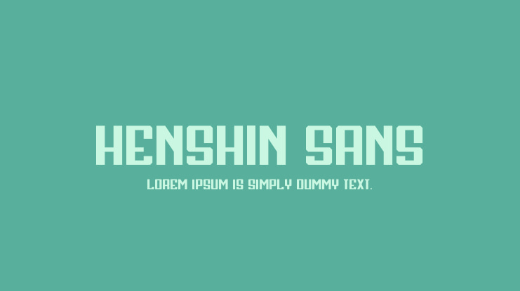 Henshin Sans Font