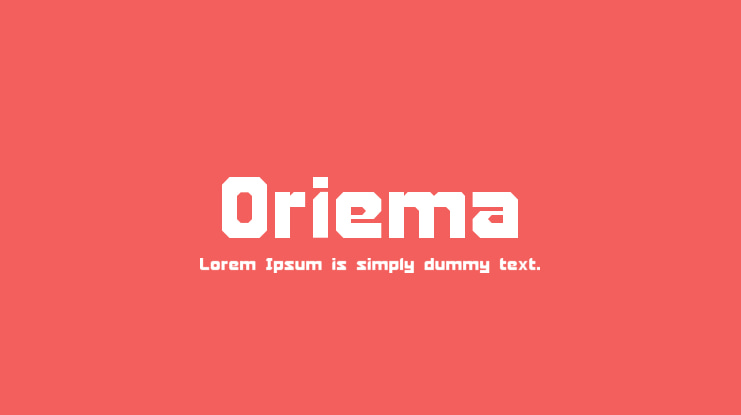Oriema Font