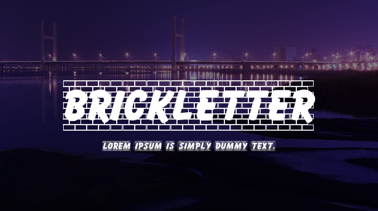 Brickletter Font