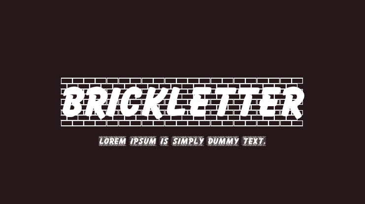 Brickletter Font