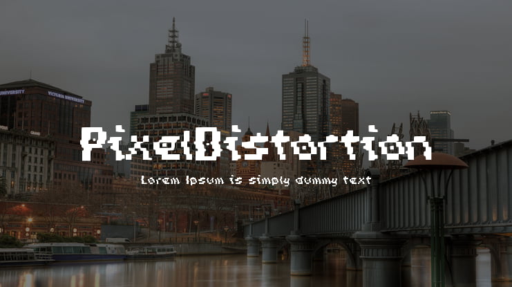Pixel_Distortion Font