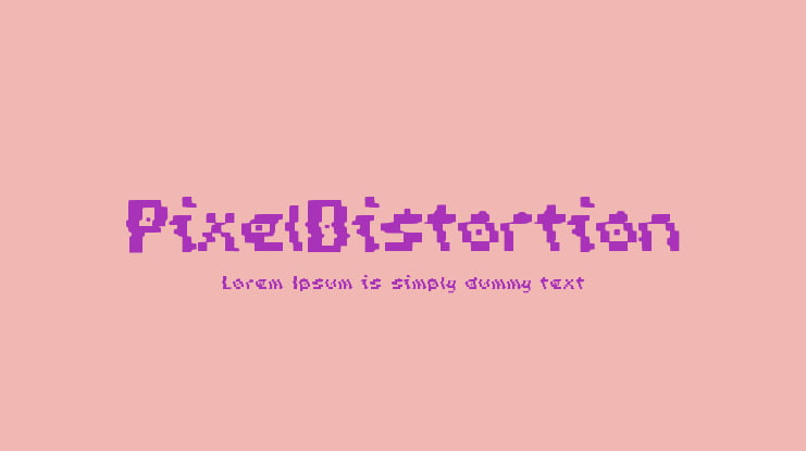 Pixel_Distortion Font