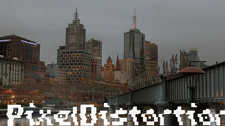 Pixel_Distortion Font