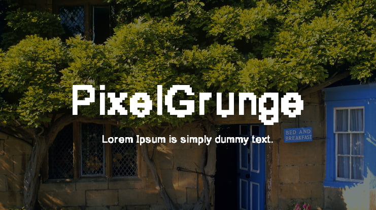 PixelGrunge Font