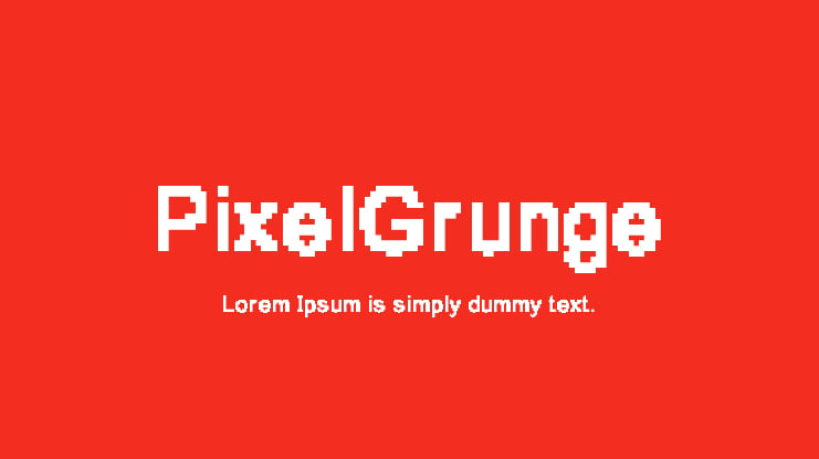 PixelGrunge Font