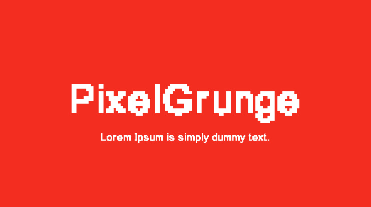 PixelGrunge Font