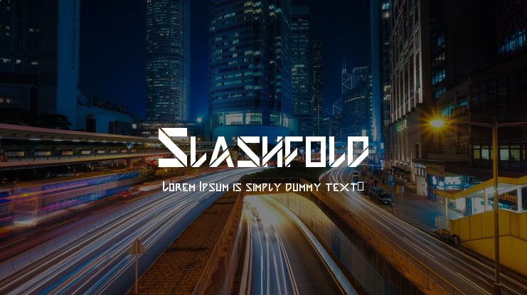 Slashfold Font