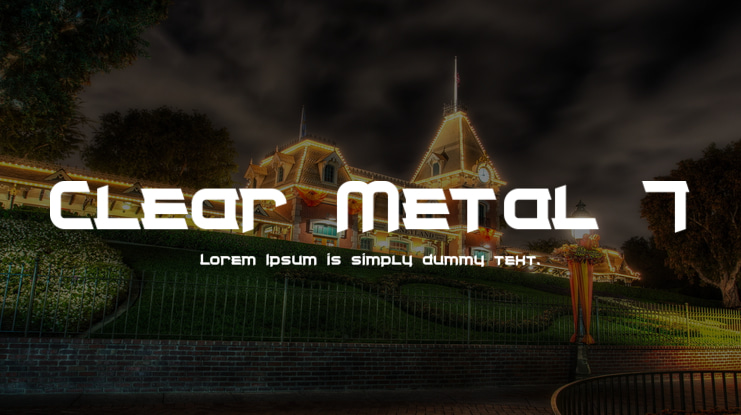 Clear Metal 7 Font