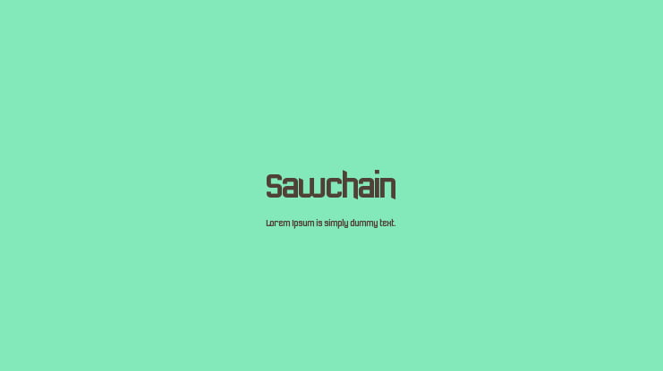 Sawchain Font