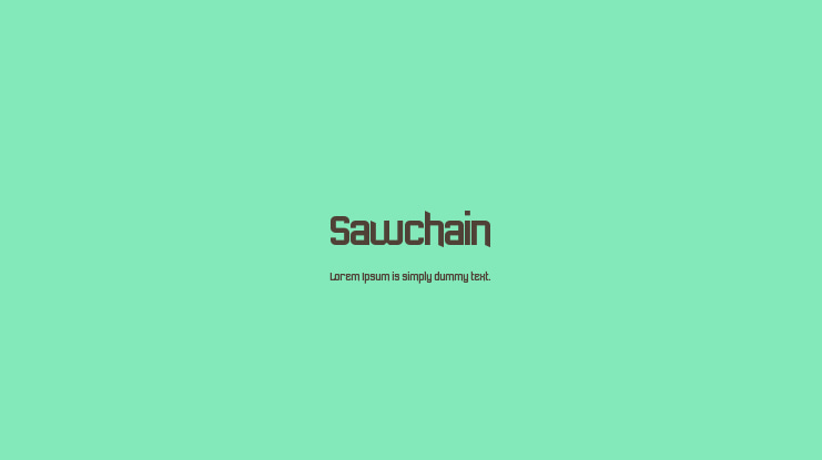 Sawchain Font
