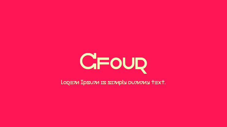 Cfour Font