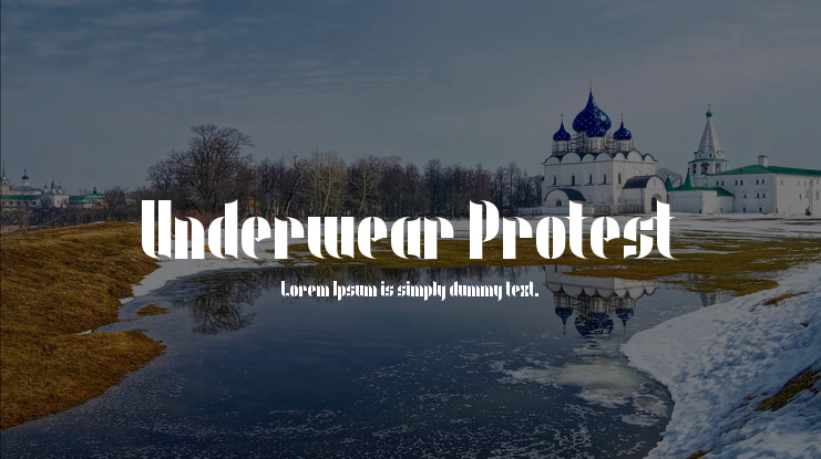 Underwear Protest Font