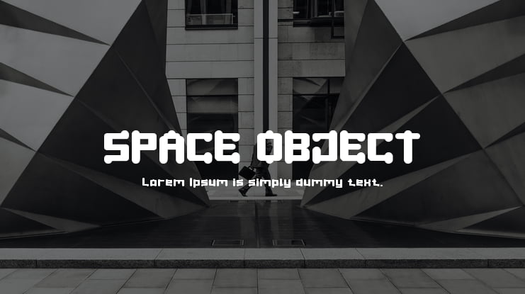 SPACE OBJECT Font