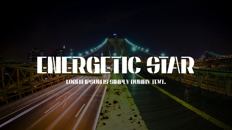 Energetic Star Font