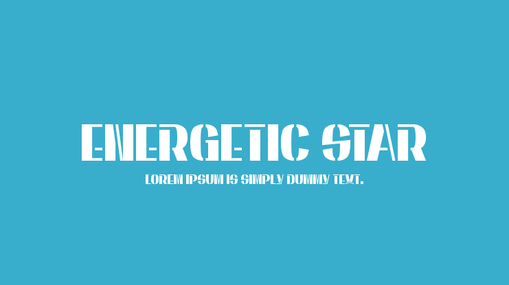 Energetic Star Font