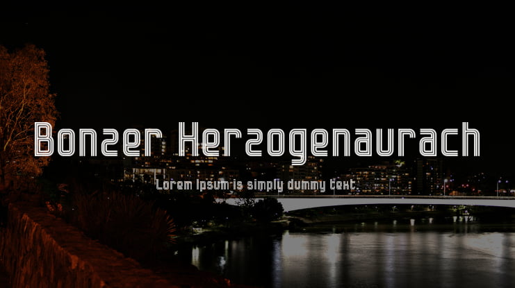 Bonzer Herzogenaurach Font