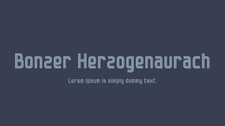 Bonzer Herzogenaurach Font
